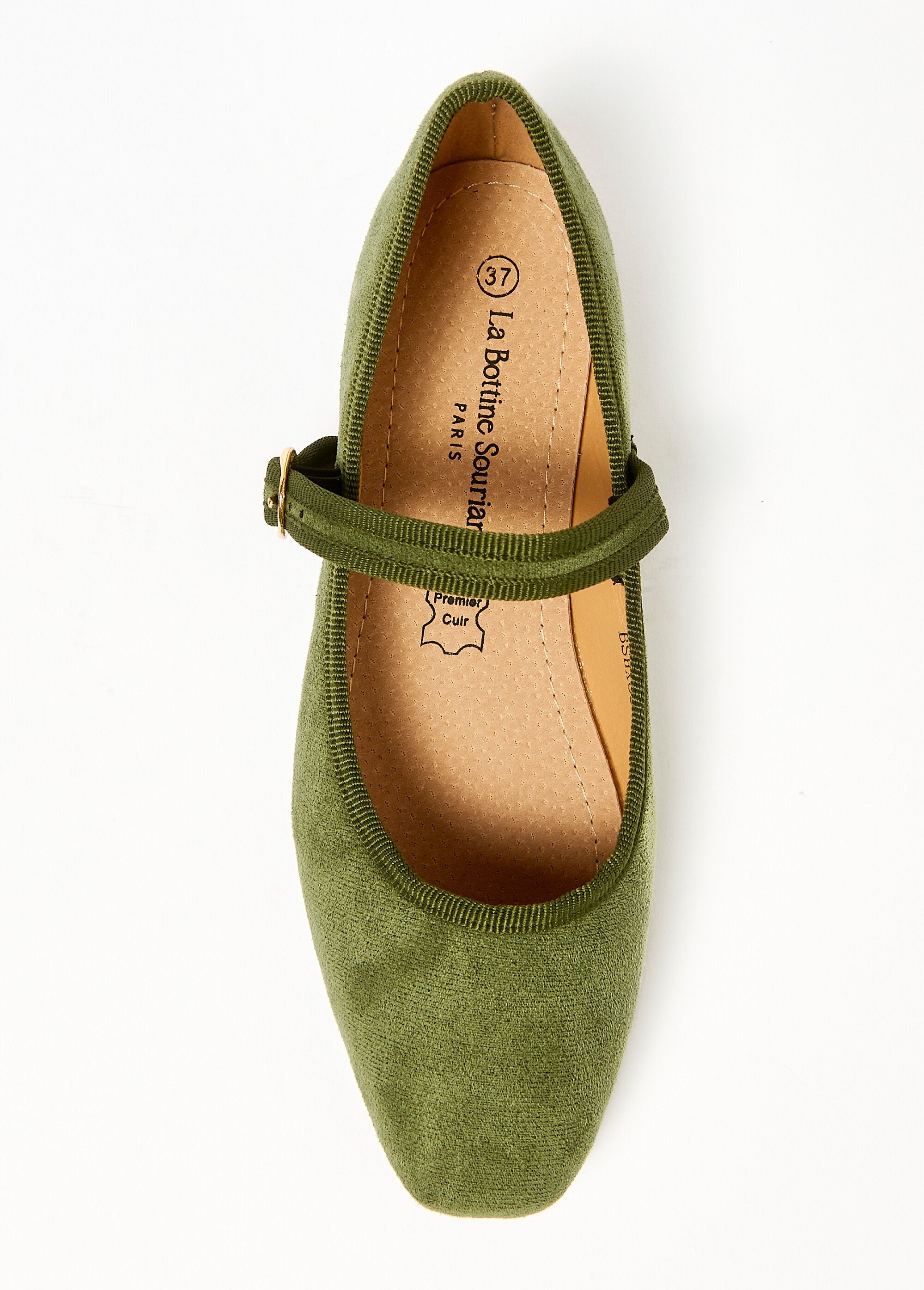 Square-toed_baby-style_ballerina_flats_with_a_square_toe_Green_khaki_OV1_slim