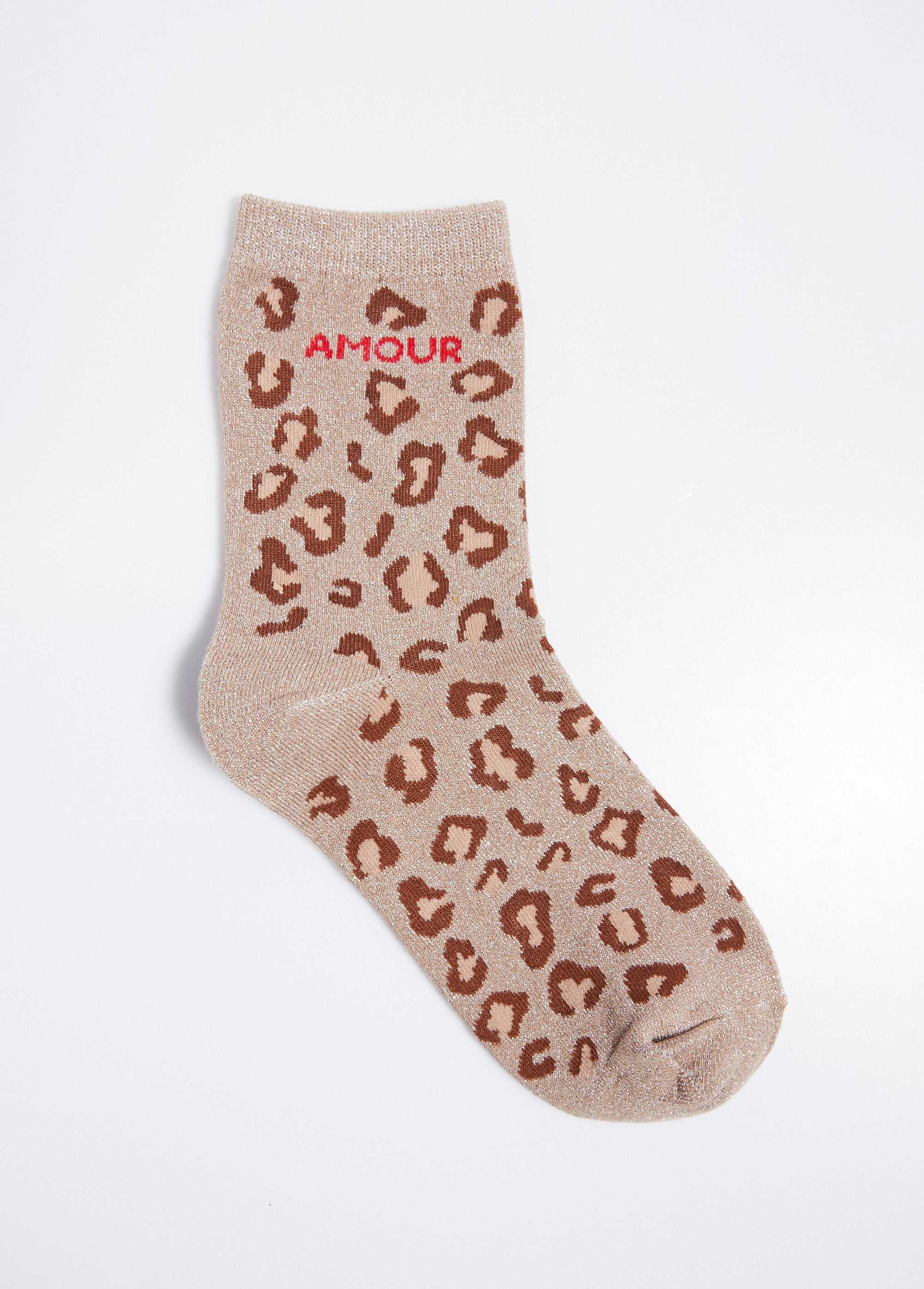AMOUR_socks,_metallic_leopard_pattern_Beige_DE1_slim
