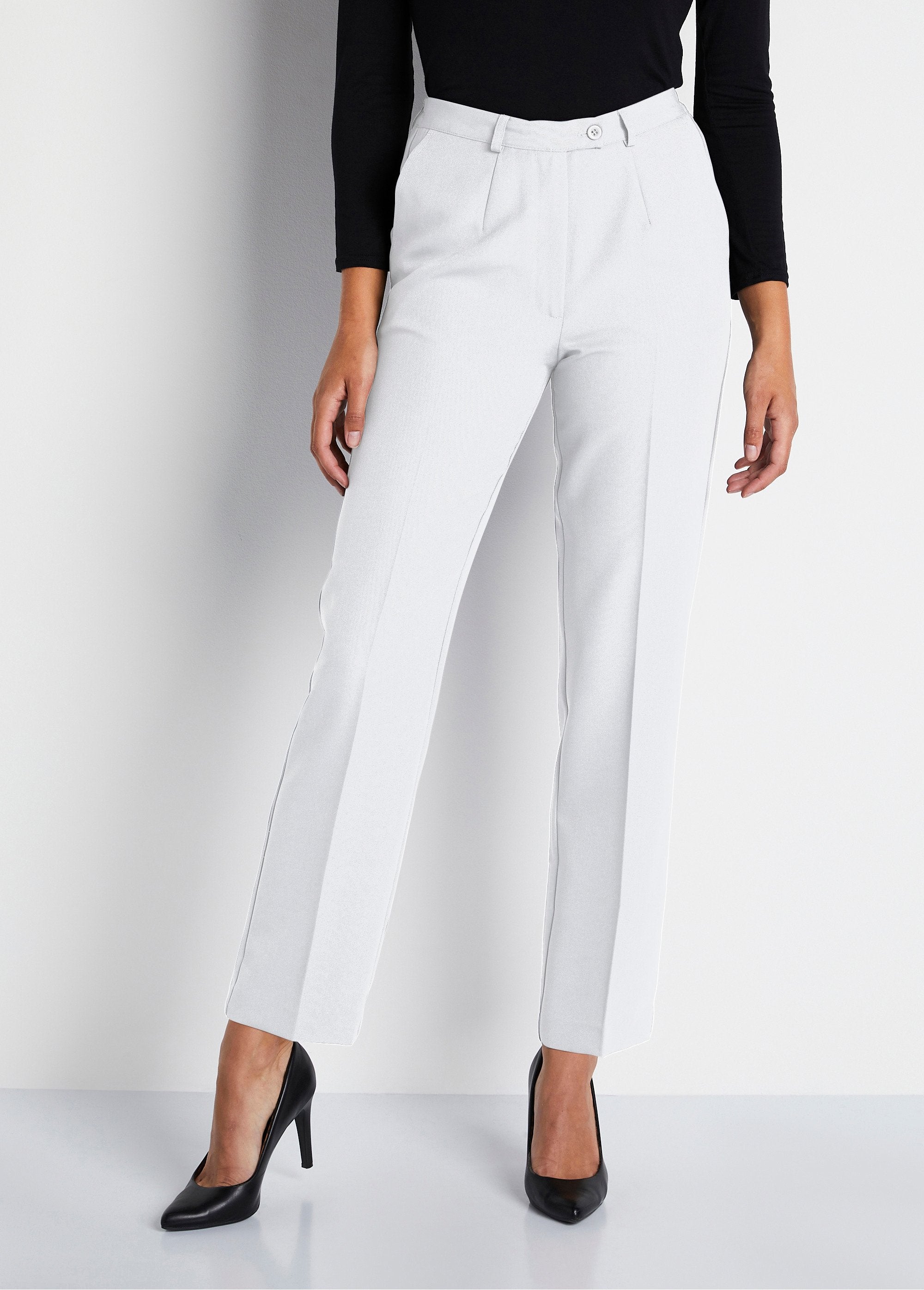 Straight_pants_with_semi-elasticated_waist,_wrinkle-free_fabric_White_FA1_slim