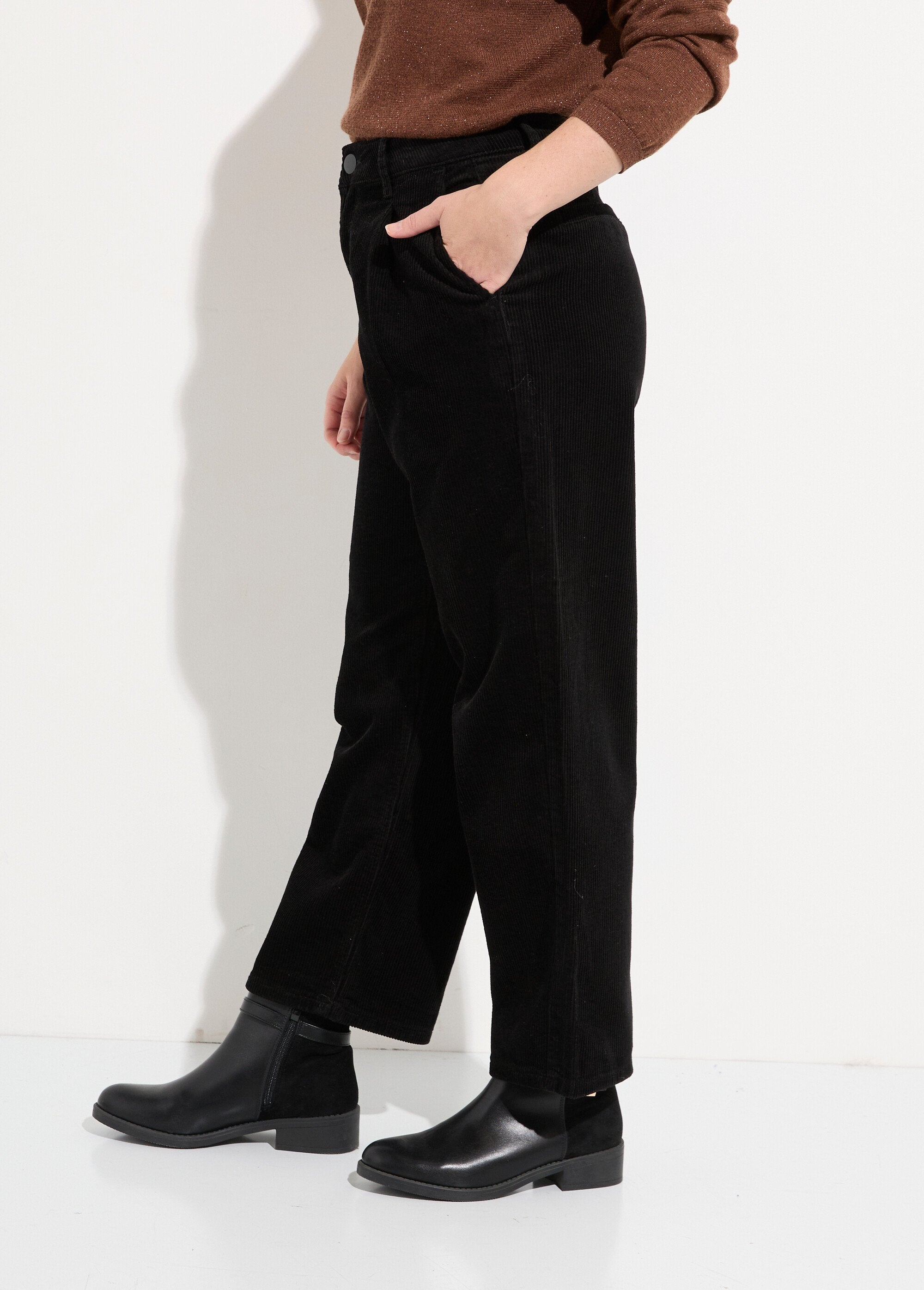 Wide-leg_corduroy_trousers,_petite_size_Black_GA1_slim