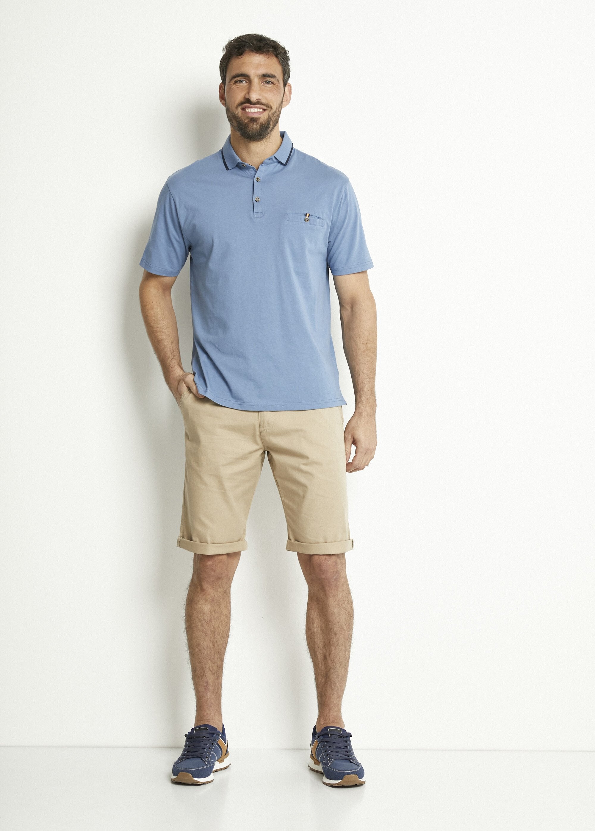 Plain_jersey_knit_polo_shirt_with_two-tone_cotton_collar_Indigo_SF1_slim