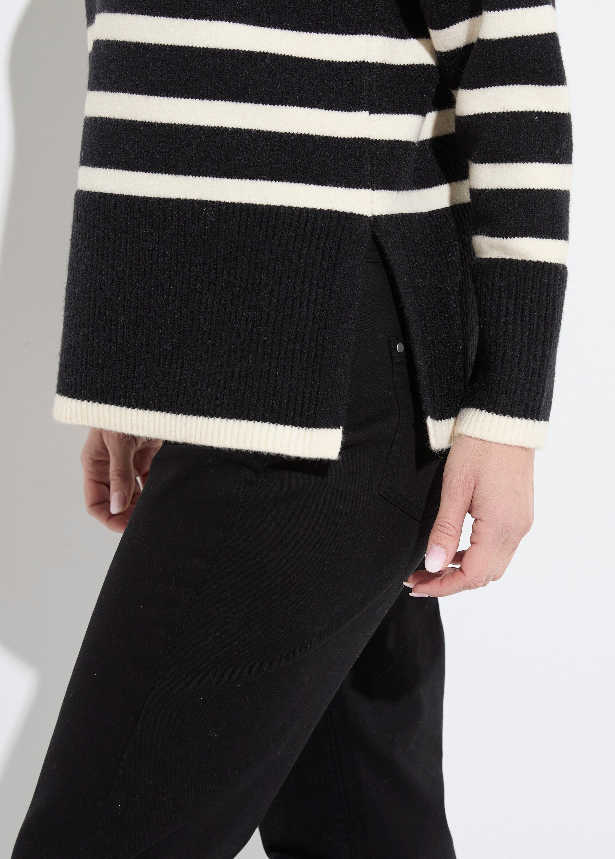 Turtleneck_sweater_with_long,_dropped_sleeves_Black_stripe_DE2_slim