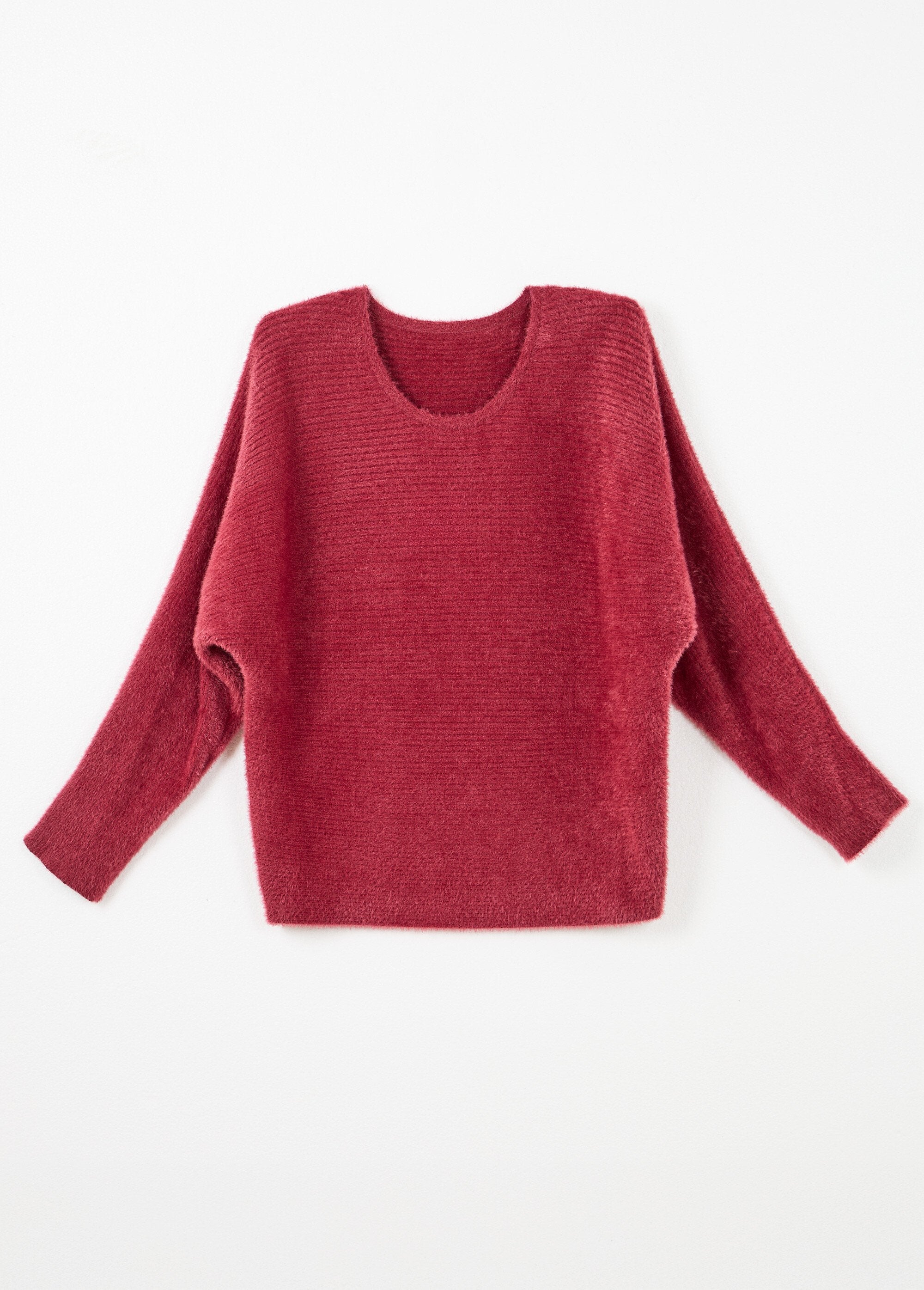 Ribbed_round-neck_sweater_with_boxed_armholes_Bordeaux_AP1_slim