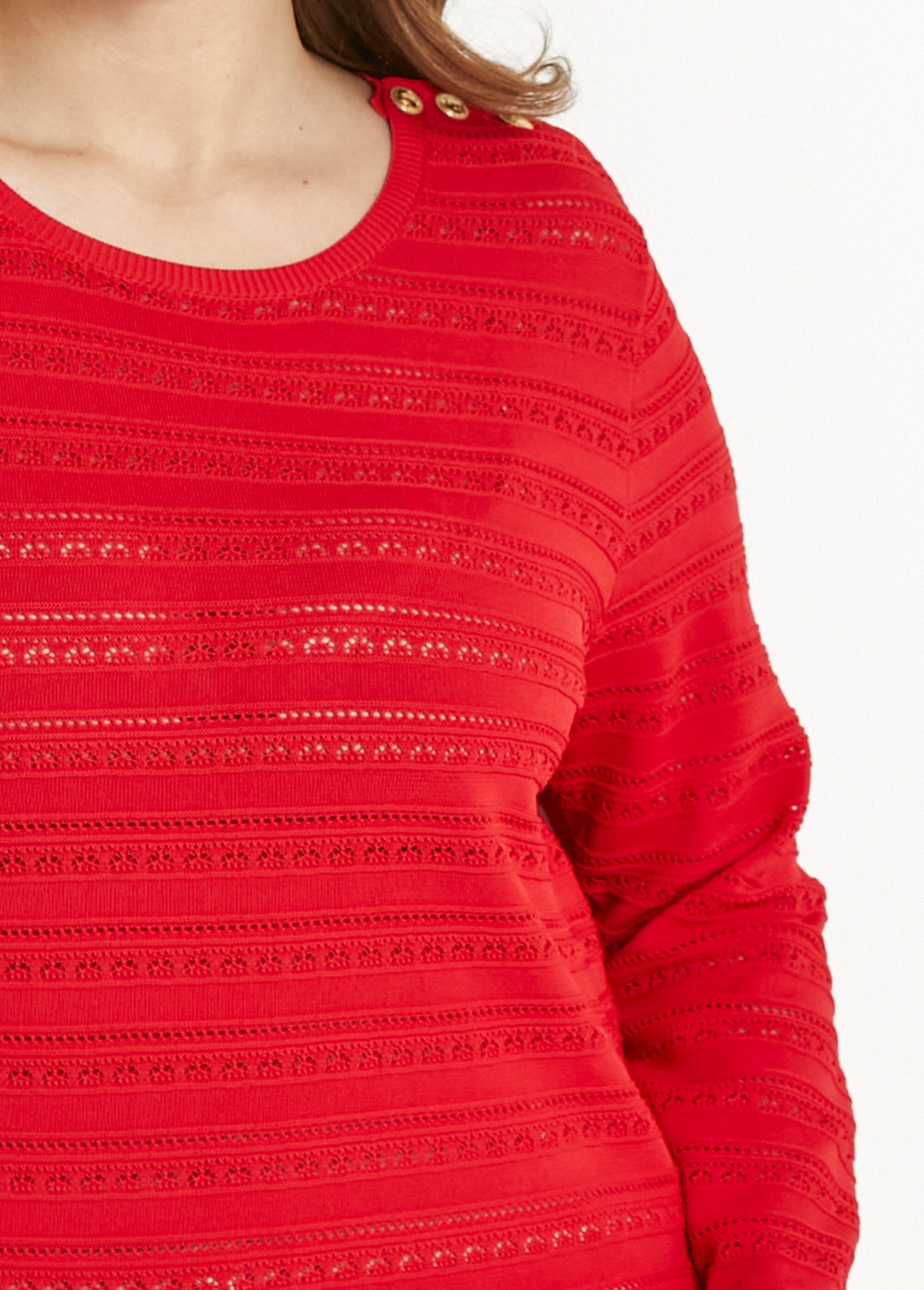 Soft_short_round_neck_plain_long_sleeve_sweater_Red_DE1_curvy