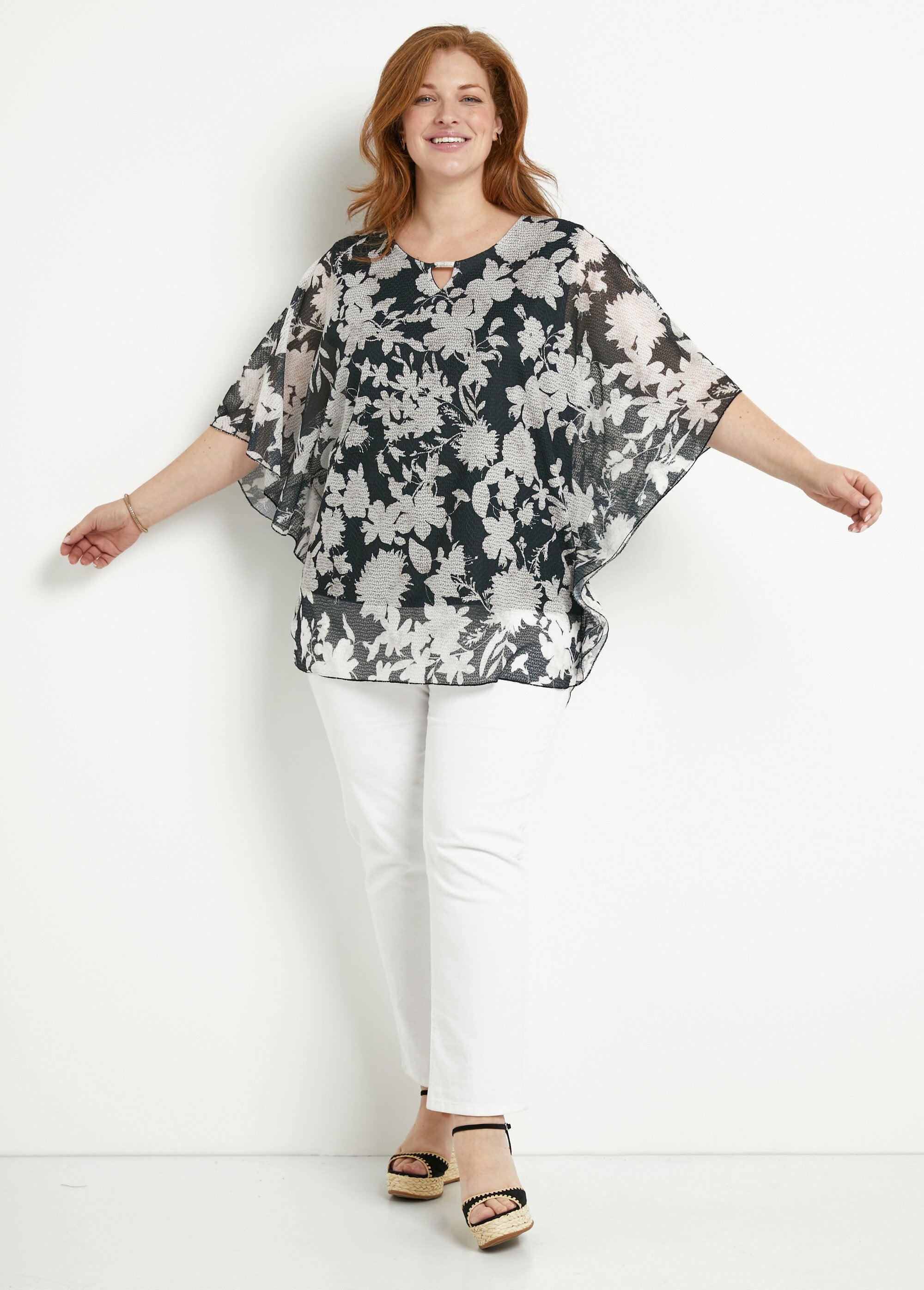 Long_floral_batwing_sleeve_t-shirt_Black_and_ecru_SF1_curvy