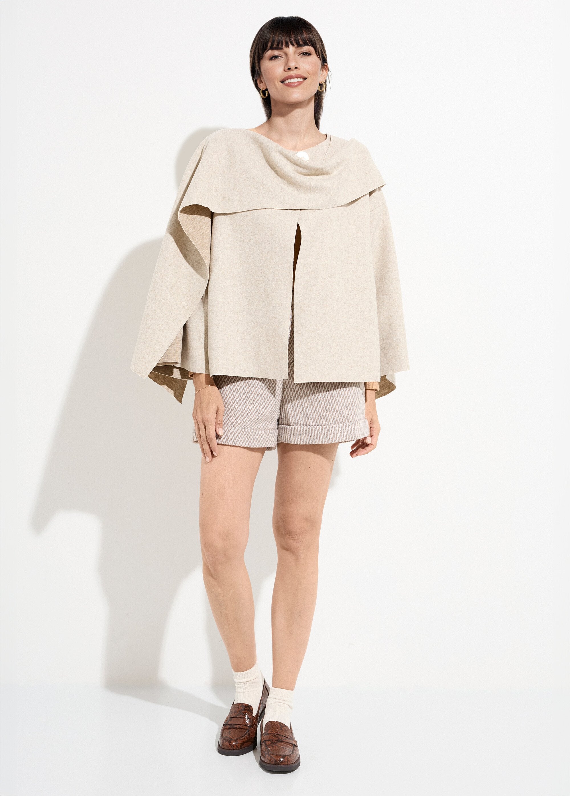 Jacket_with_metal_jewel_button_and_scarf_Beige_SF1_slim