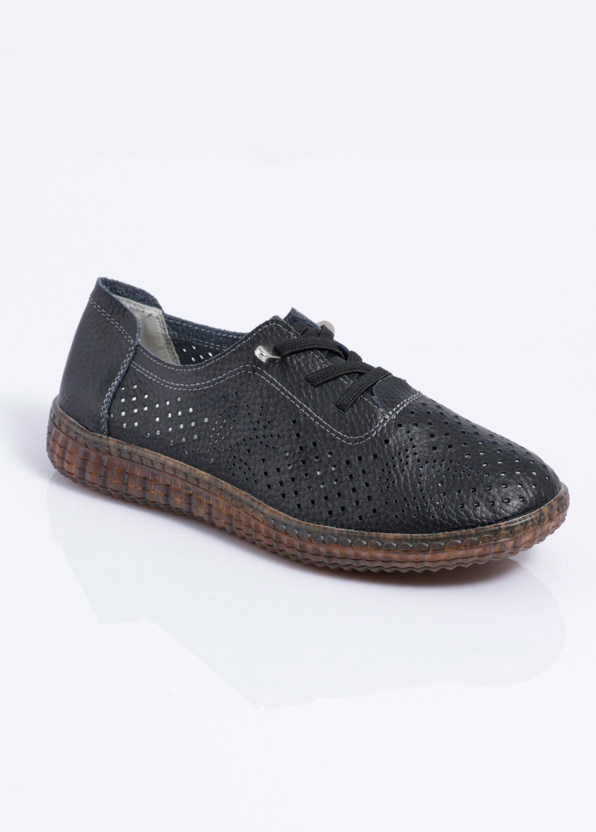 Perforated_leather_lace-up_sneakers,_comfort_fit_Black_FA1_slim