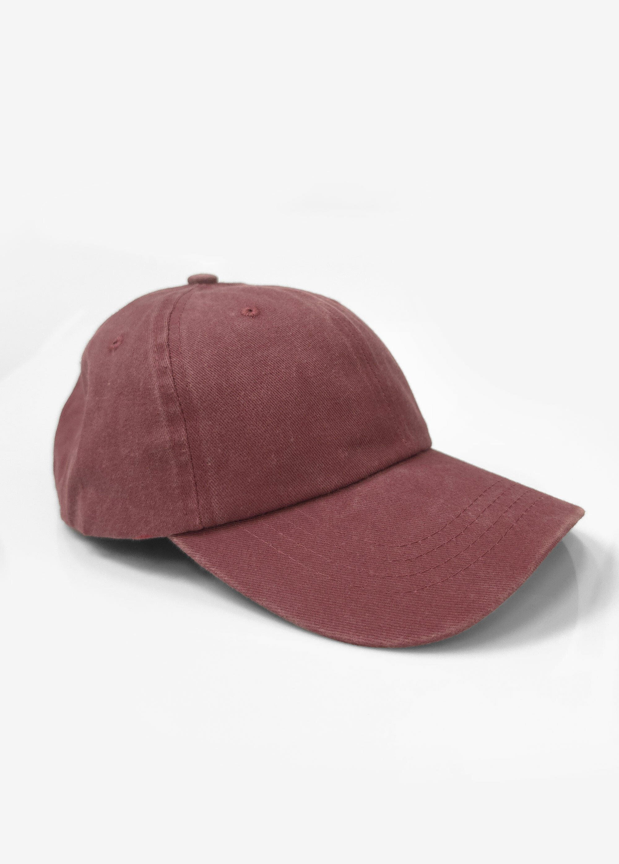 Pure_cotton_cap,_bleached_effect_Bordeaux_FA1_slim