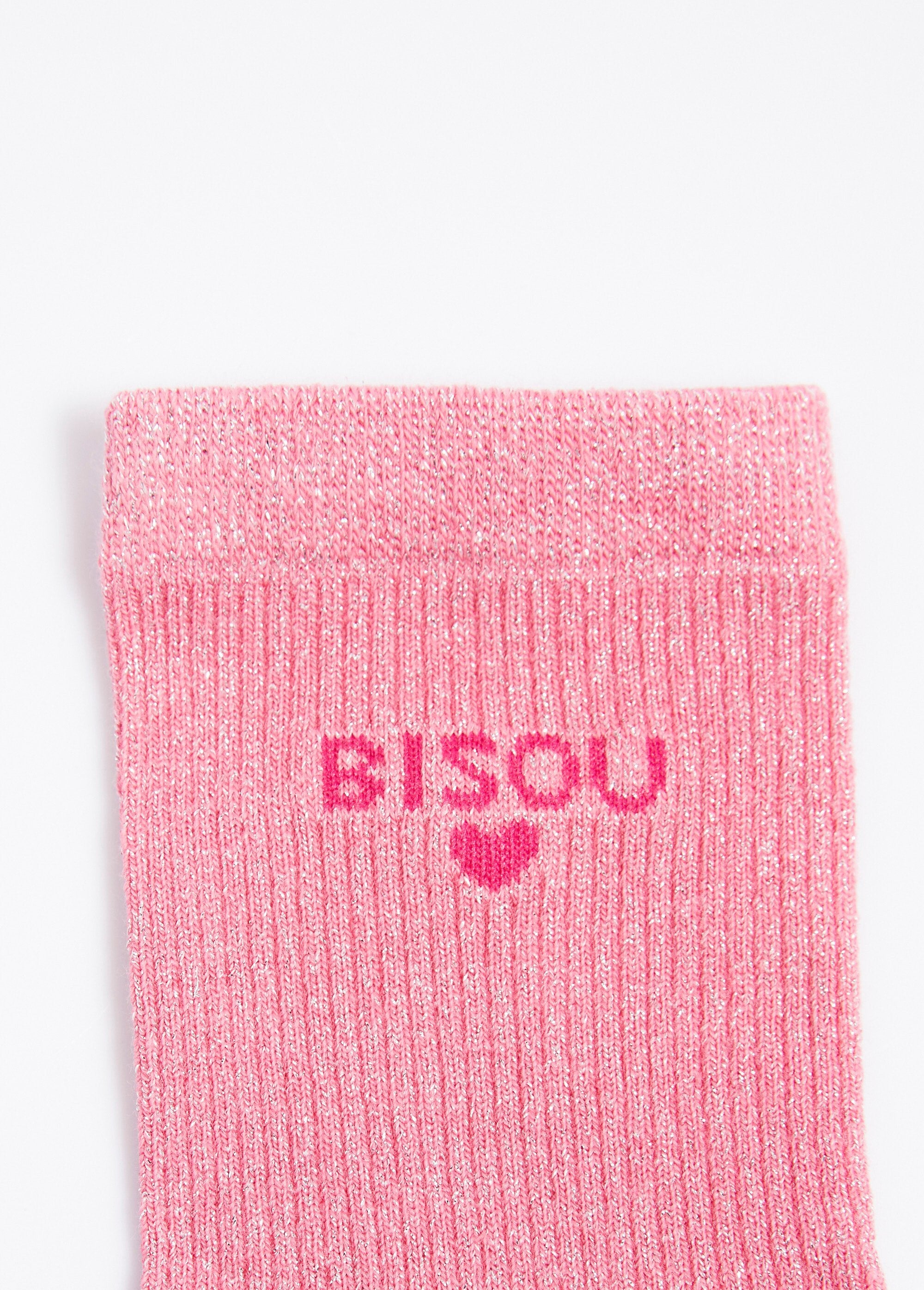Metallic_thread_socks_with_KISS_message_Pink_DE2_slim