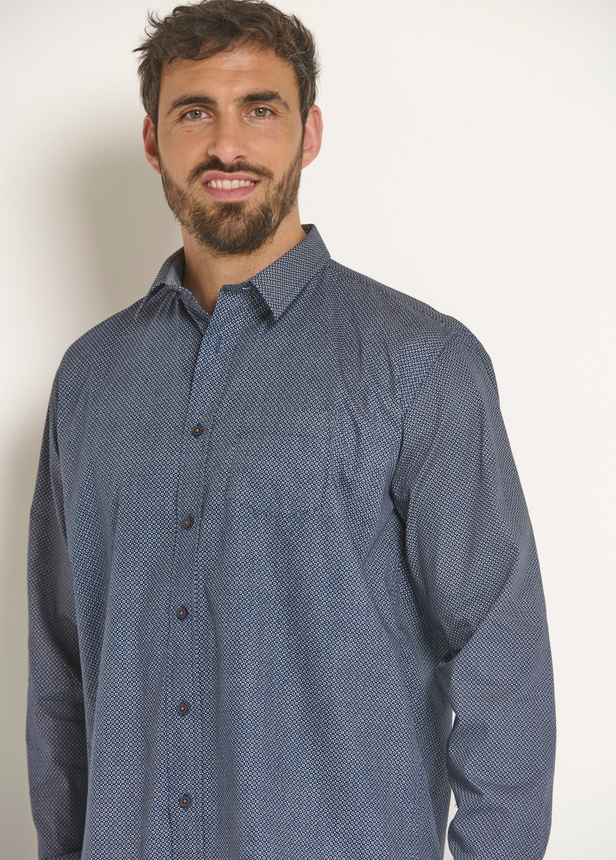 Long_sleeve_shirt_with_micro_pattern_Marine_DE2_slim