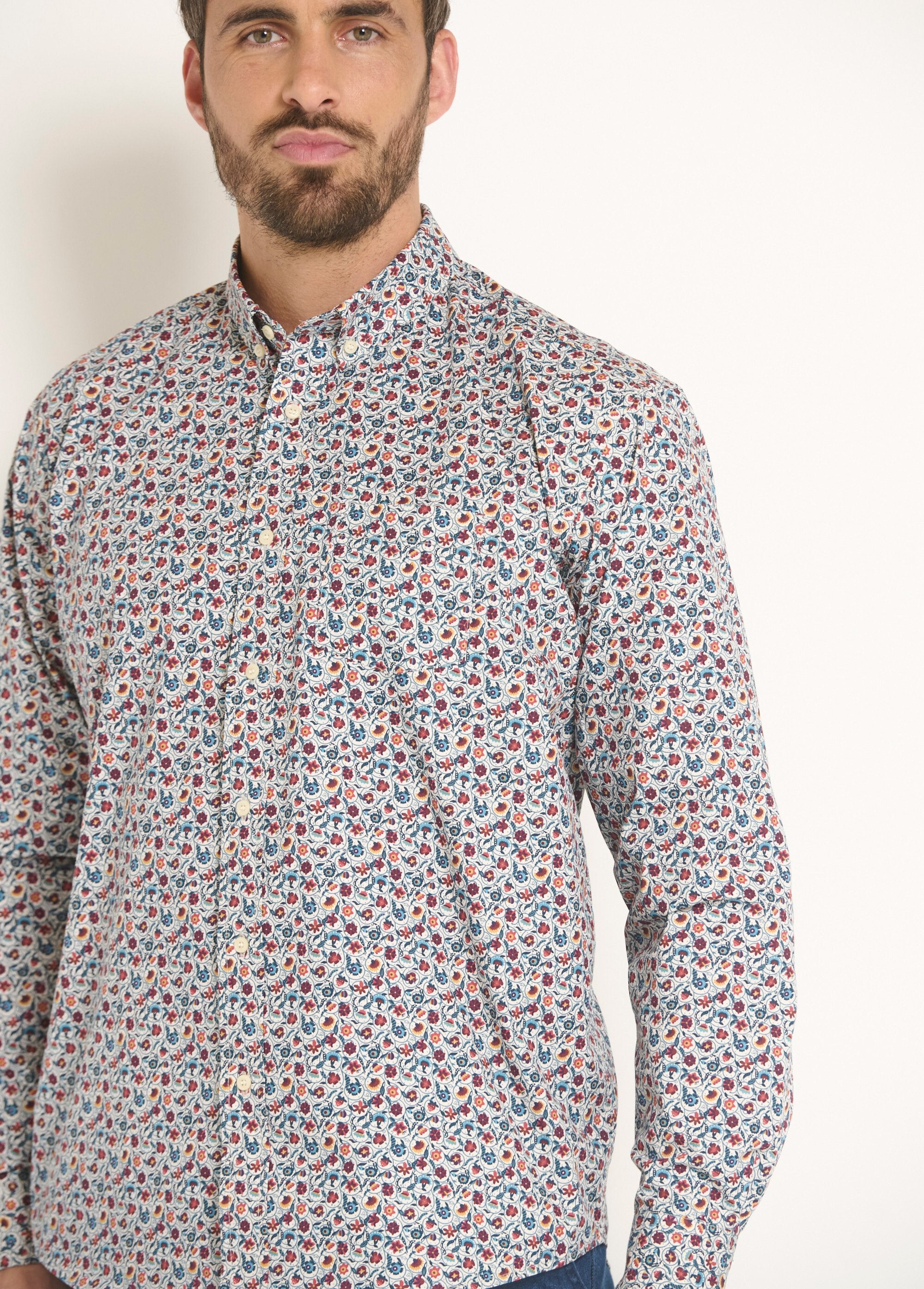 Fancy_floral_pattern_shirt_Orange_and_blue_DE2_slim