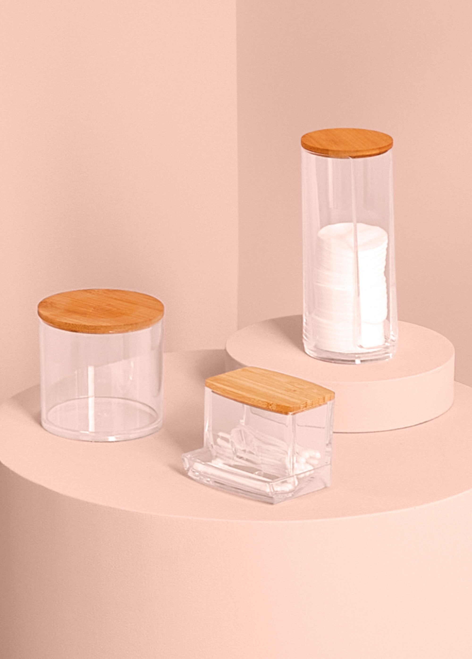 Distributeur_bambou_de_coton_tiges_Transparent_et_bambou_SF1_slim