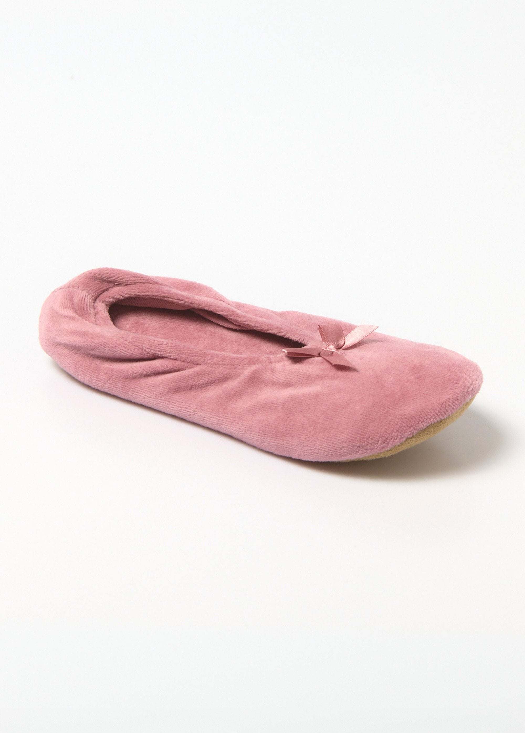 Elasticated_velvet_ballerina_slippers_Dark_pink_FA1_slim