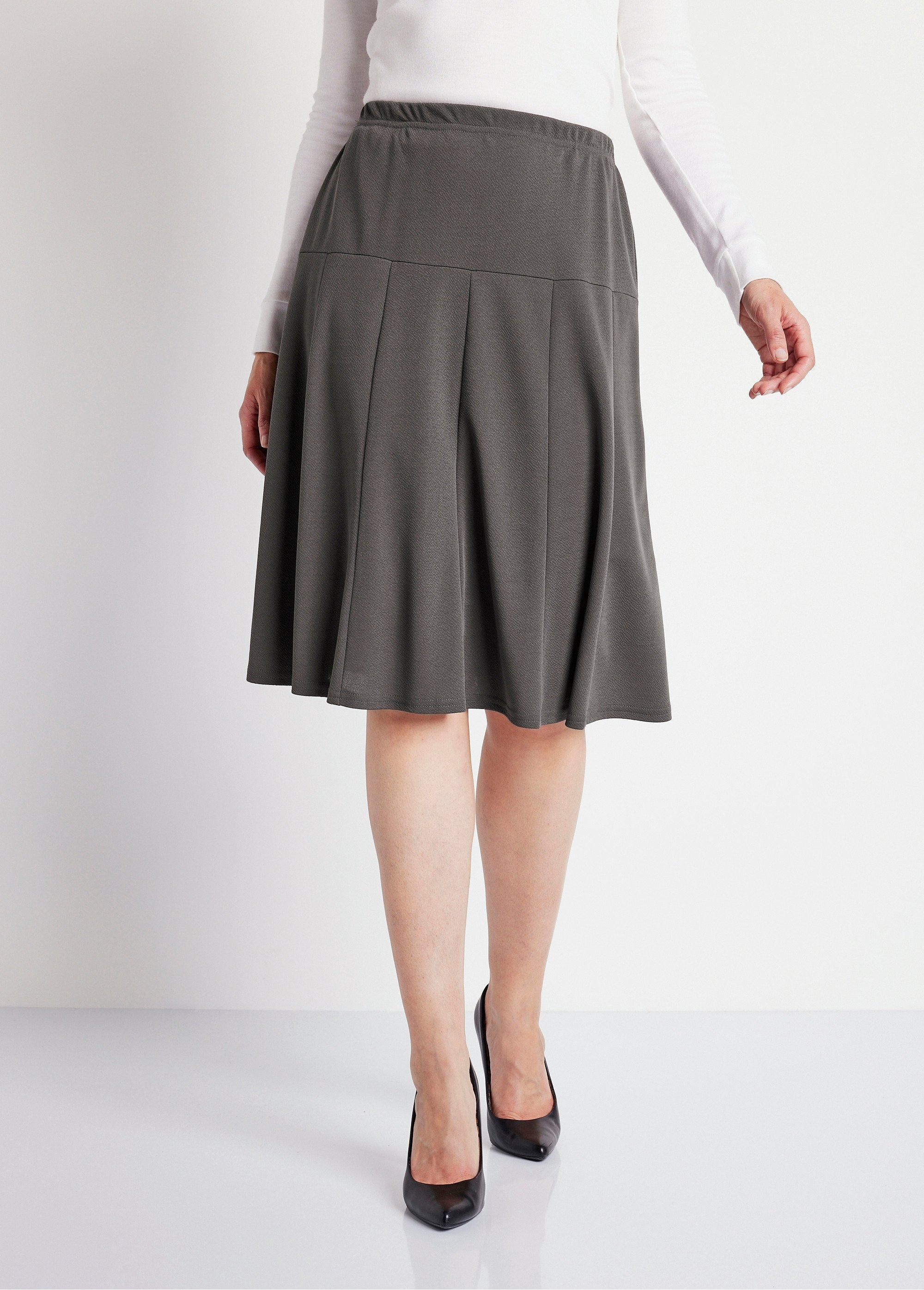 Plain_mid-length_flared_skirt_with_elasticated_waist_Gray_FA1_slim