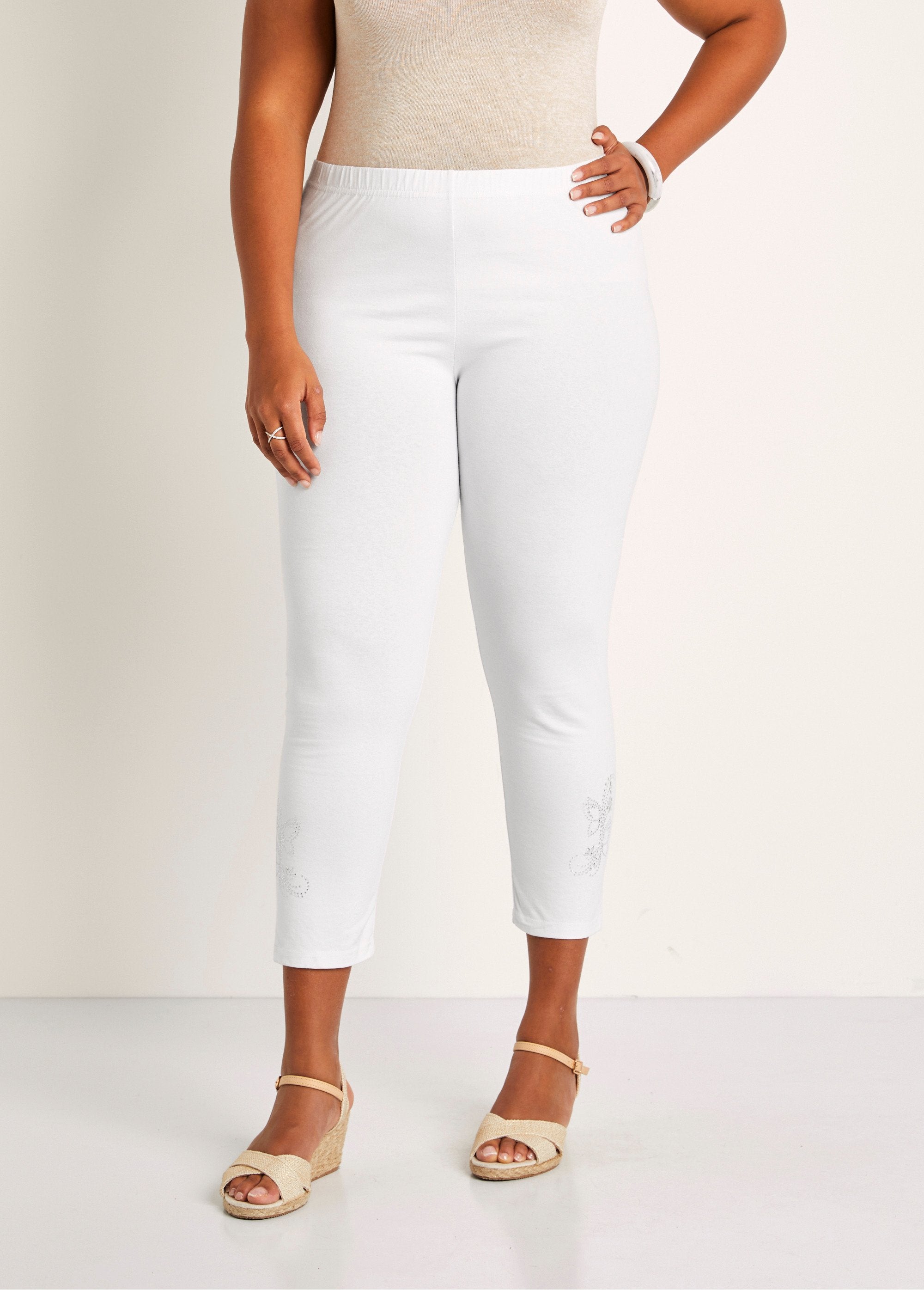 Short_plain_leggings_with_elasticated_waistband_White_FA1_curvy