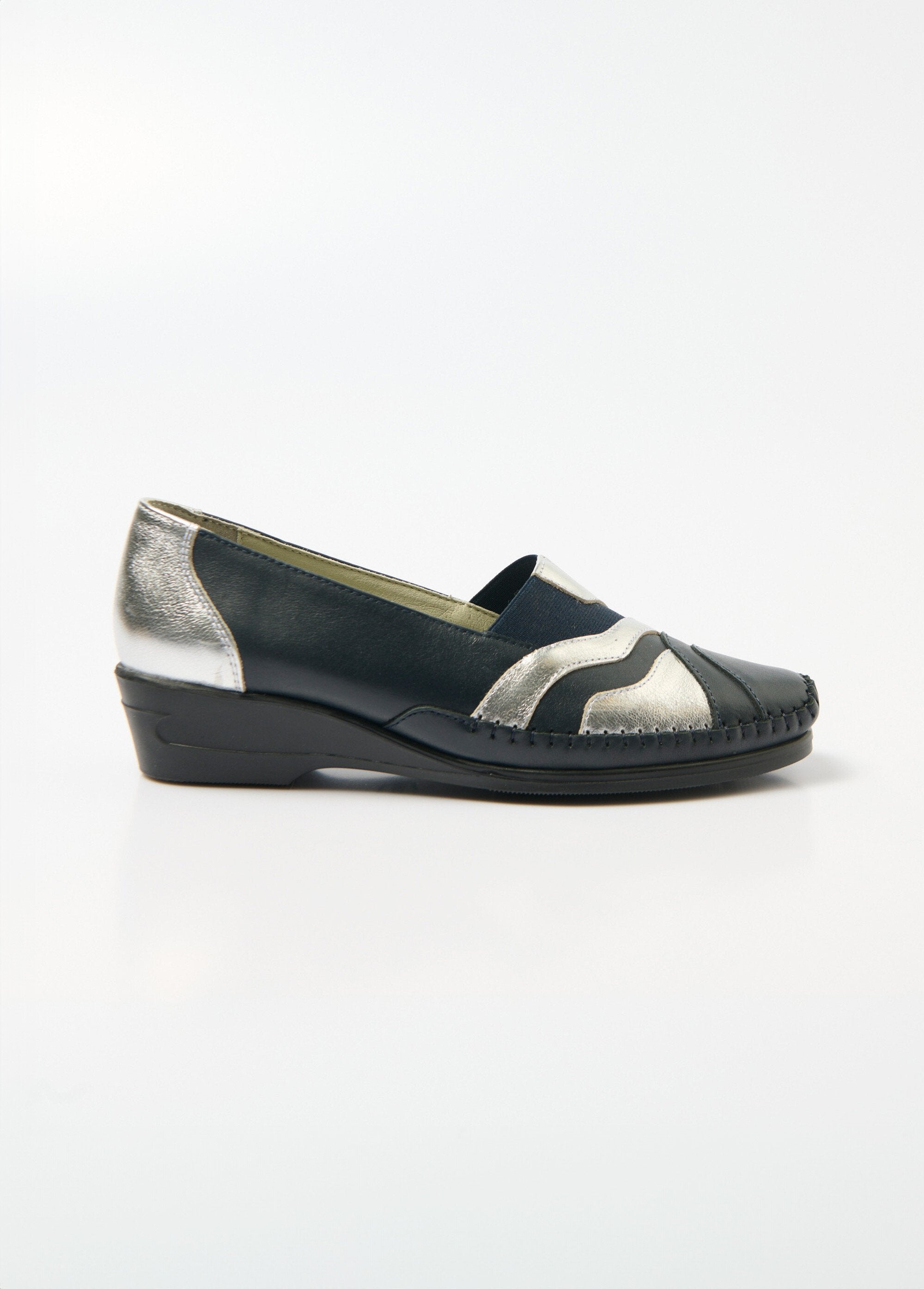 Elasticated_leather_loafers,_comfort_width_Marine_DR1_slim