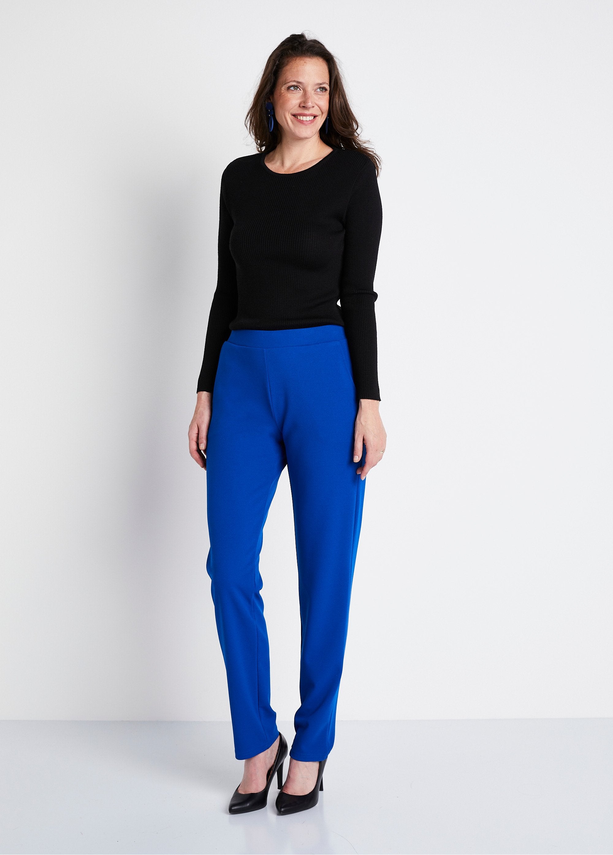 Straight_pants_with_elasticated_waist_and_crepe_knit_Hard_blue_SF1_slim