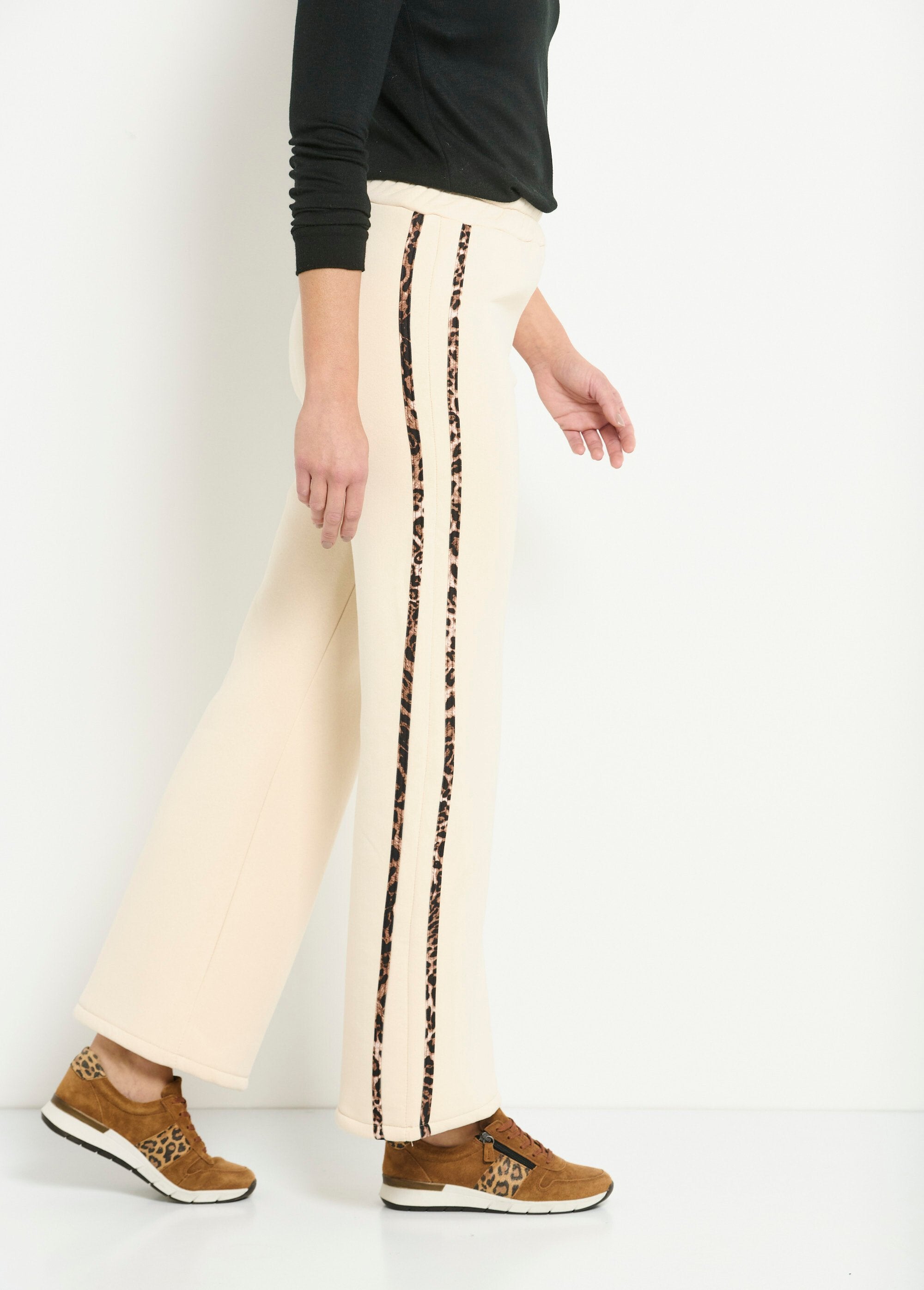 Pantalon_molletonné_confort_bandes_léopard_Beige_DR1_slim