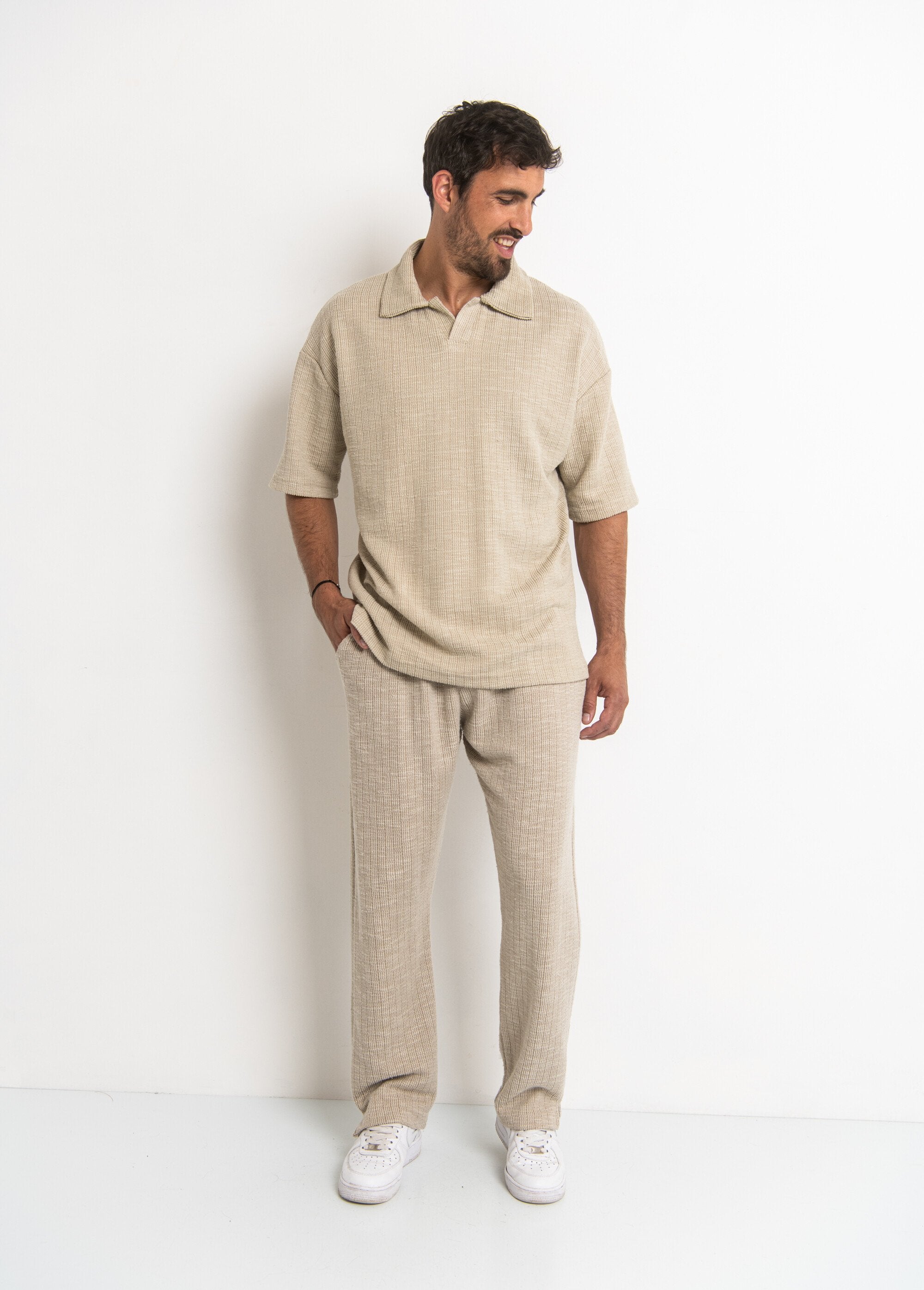 Knitted_polo_shirt_with_tailored_collar_Beige_SF1_slim