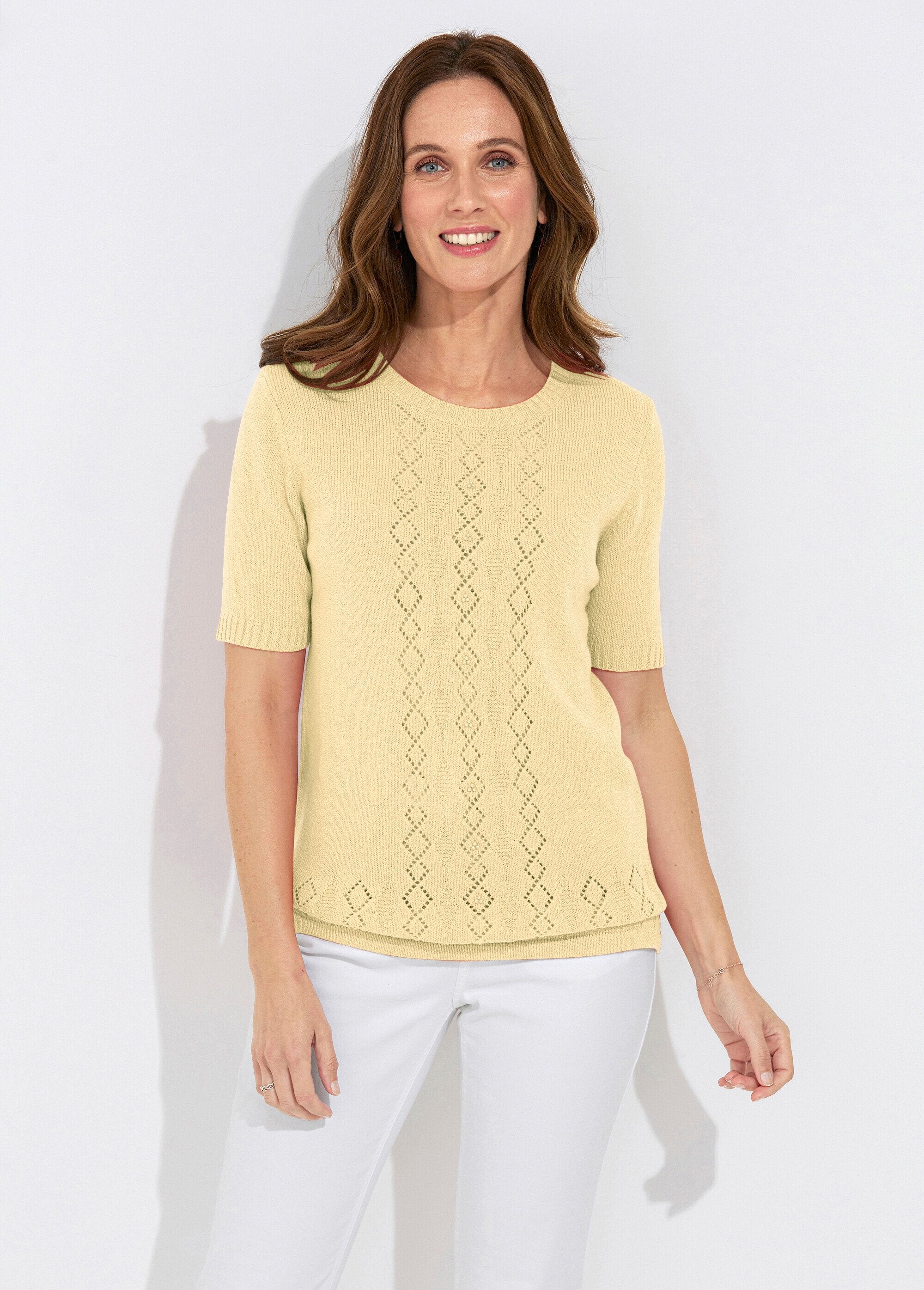 Short-sleeved_beaded_openwork_sweater_Vanilla_FA1_slim