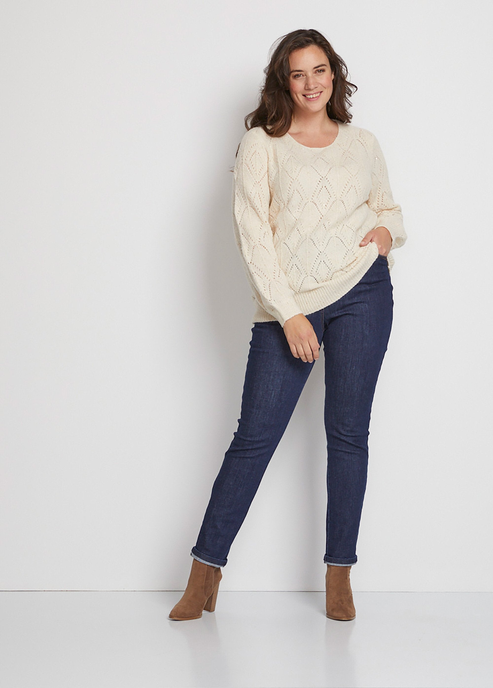 Sparkling_openwork_knit_sweater_with_a_round_neck_Sand_SF1_curvy