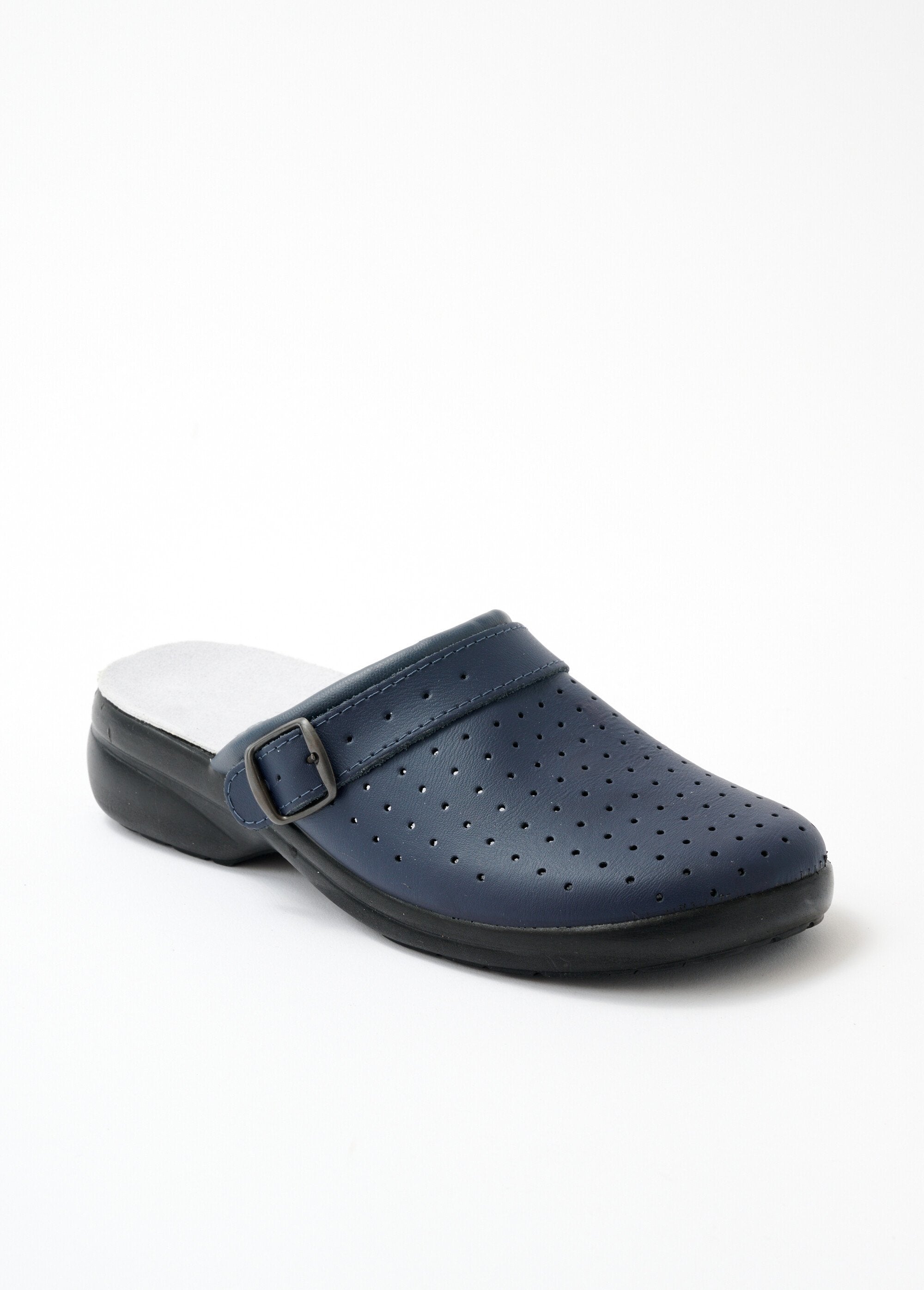 Wide_width_mixed_perforated_leather_clog_Marine_FA1_slim