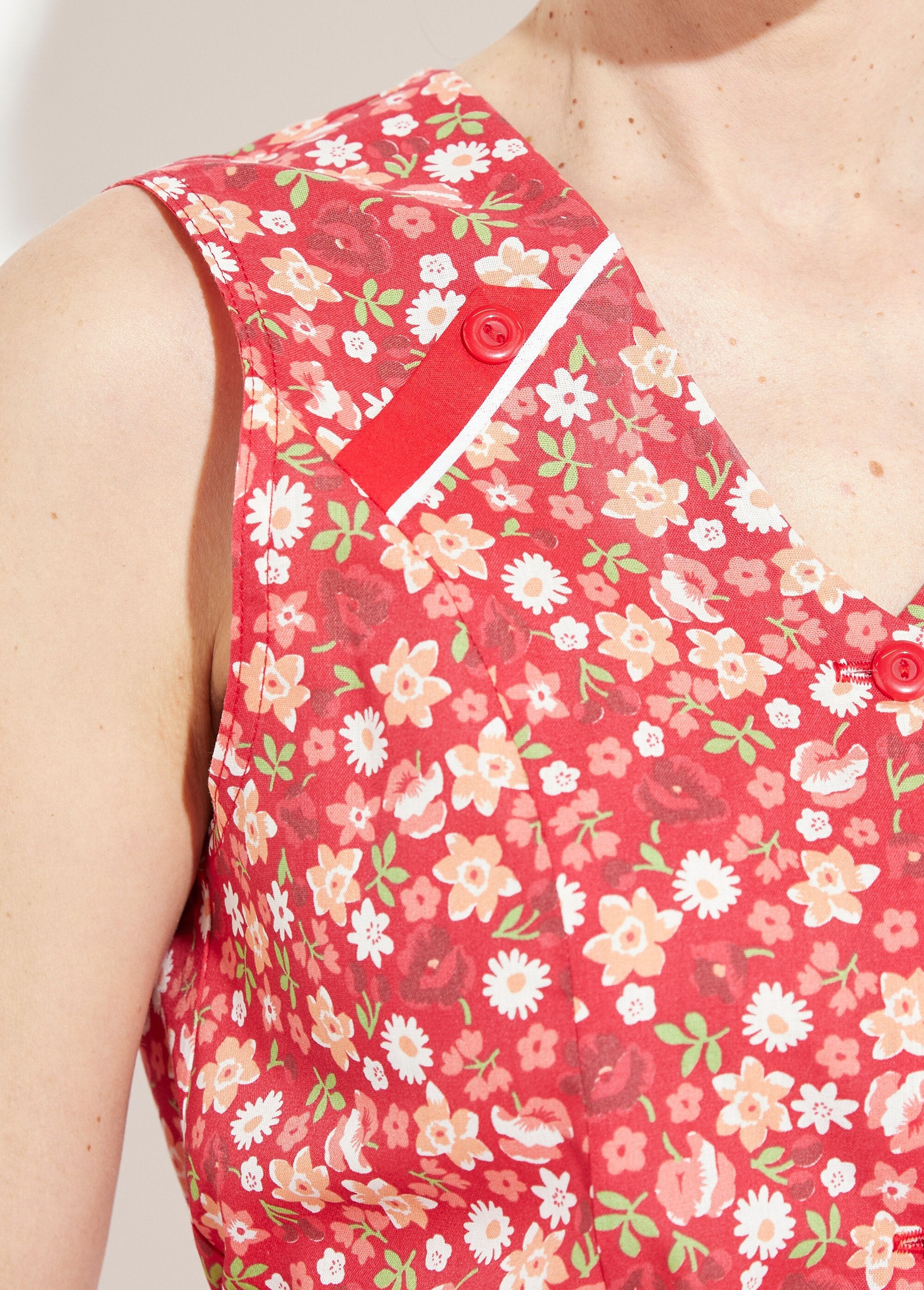 Tablier_sans_manches_boutonné_imprimé_fleuri_Rouge_DE2_slim