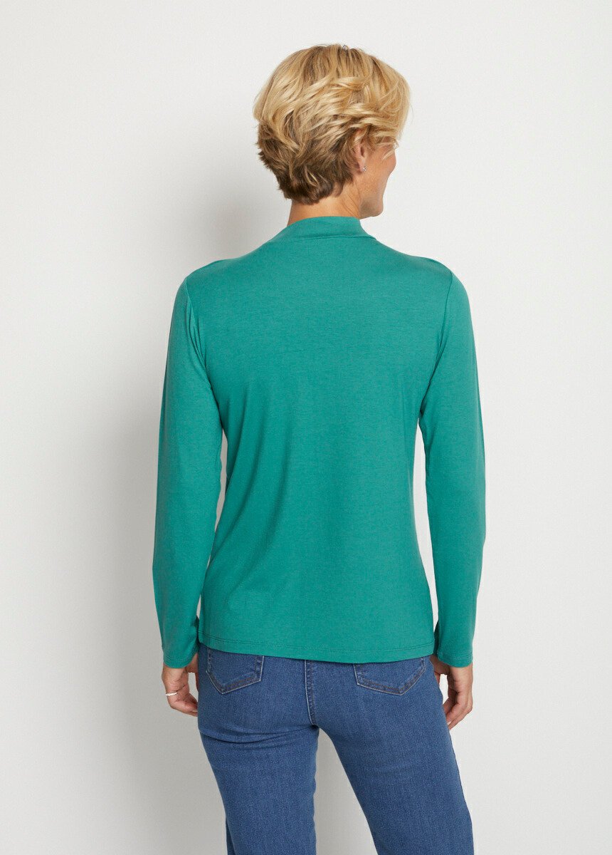 High_neck_t-shirt_Plain_green_DO1_slim