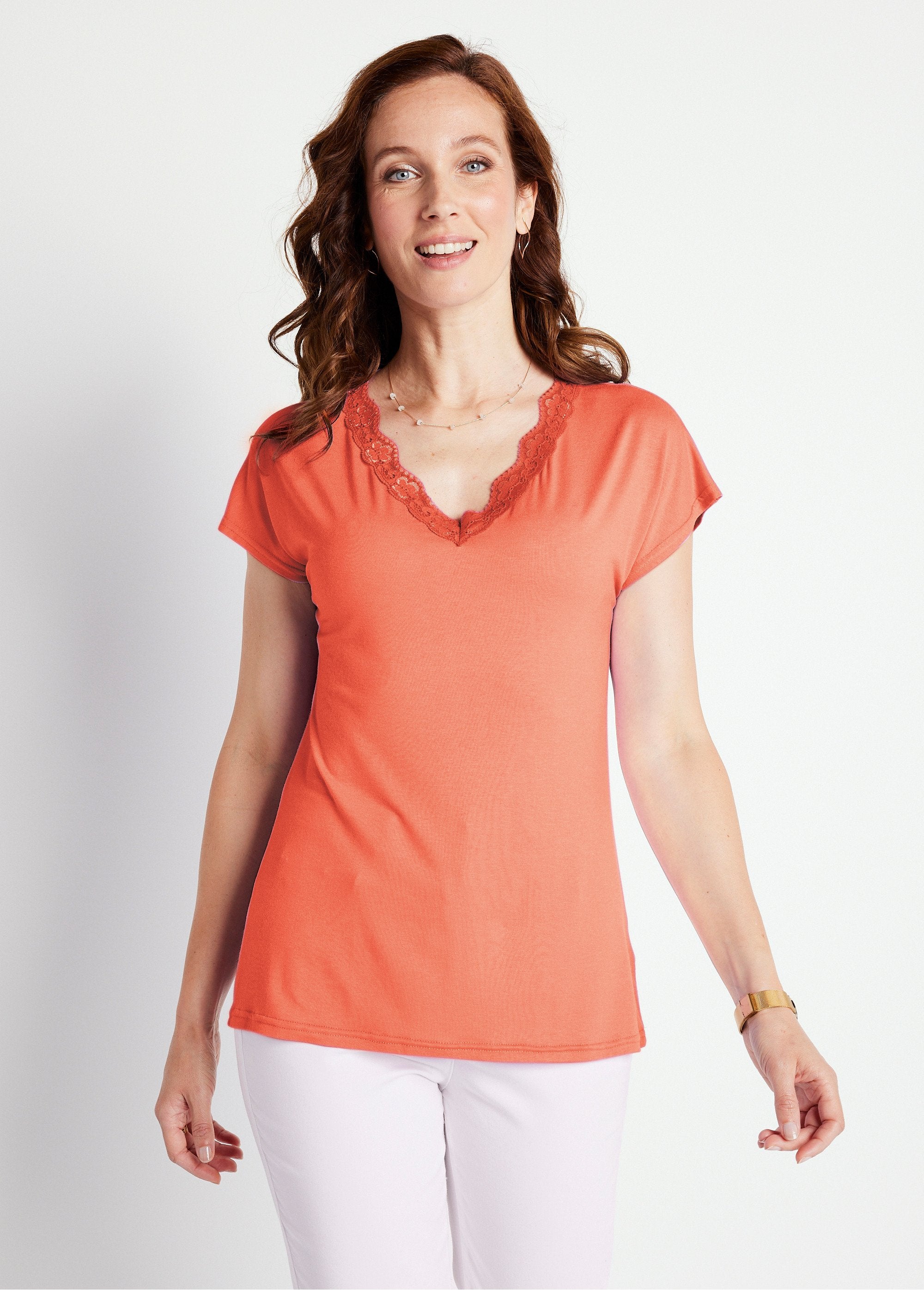 Short_stretch_lace_t-shirt_Coral_FA1_slim