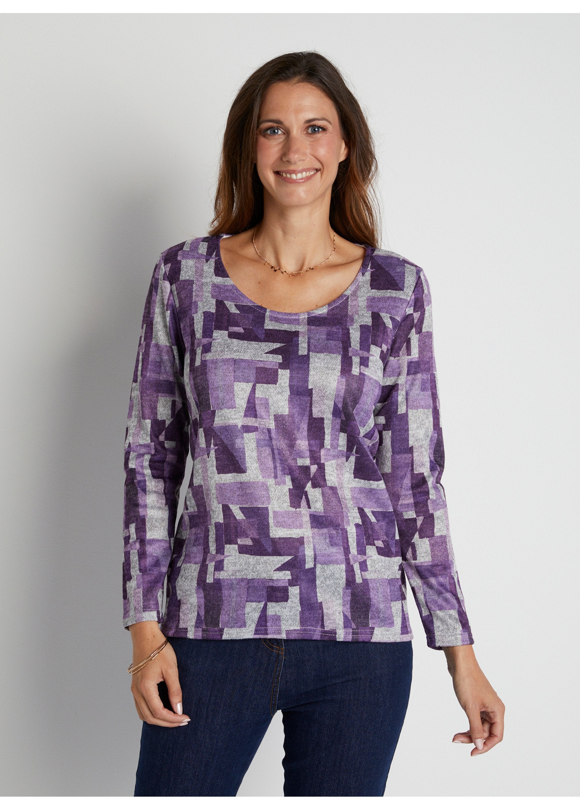 Straight_graphic_print_T-shirt_Blackcurrant_print_FA1_slim