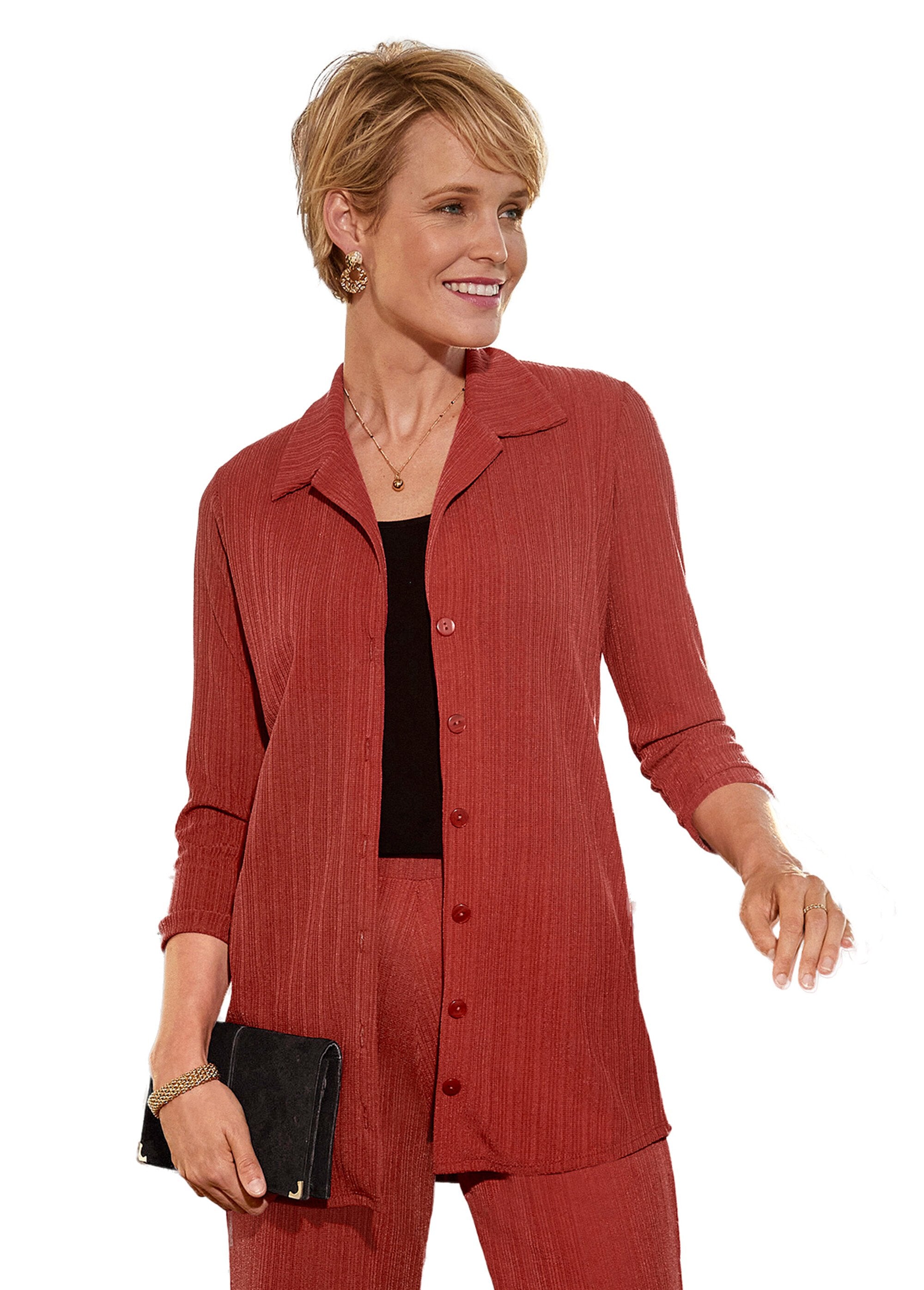 Lightweight_jacket_with_a_shirt_collar_and_fancy_knit_Orange_FA1_slim