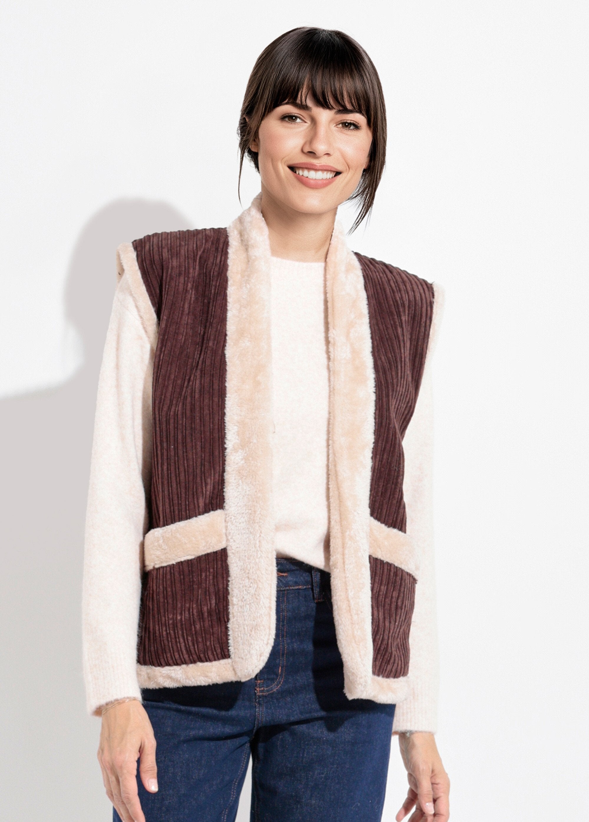 Sleeveless_velvet_and_fur_jacket_Brown_FA1_slim